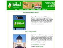 Tablet Screenshot of highlandpackers.com